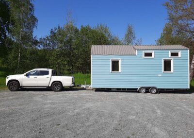 Tiny House auf Trailer mit Pickup