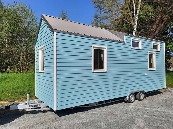 Tiny House Erzgebirge Farbe Blau
