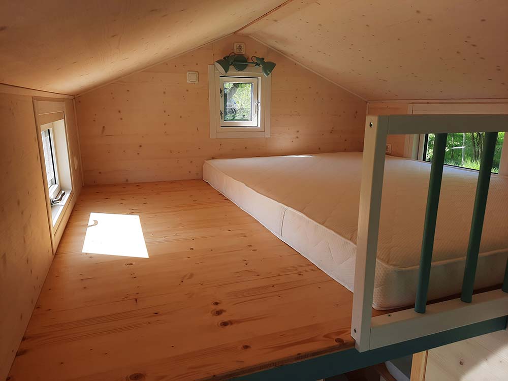 Schlafplatz im Tiny House Schlafplatz im Tiny House