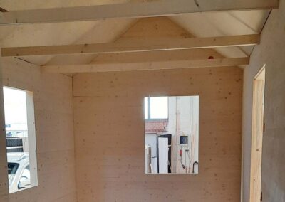 Tiny House Rohbau Innenansicht