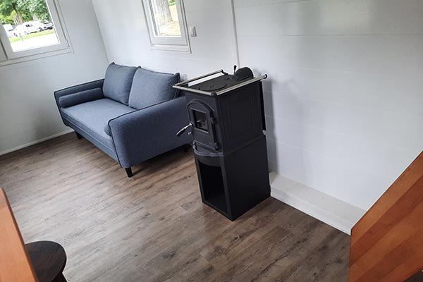 Heizung im Tiny House Erzgebirge